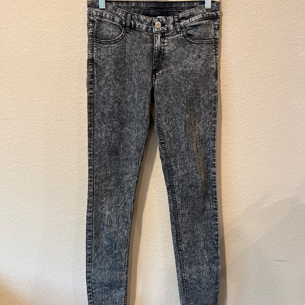 Women's acid wash jeans